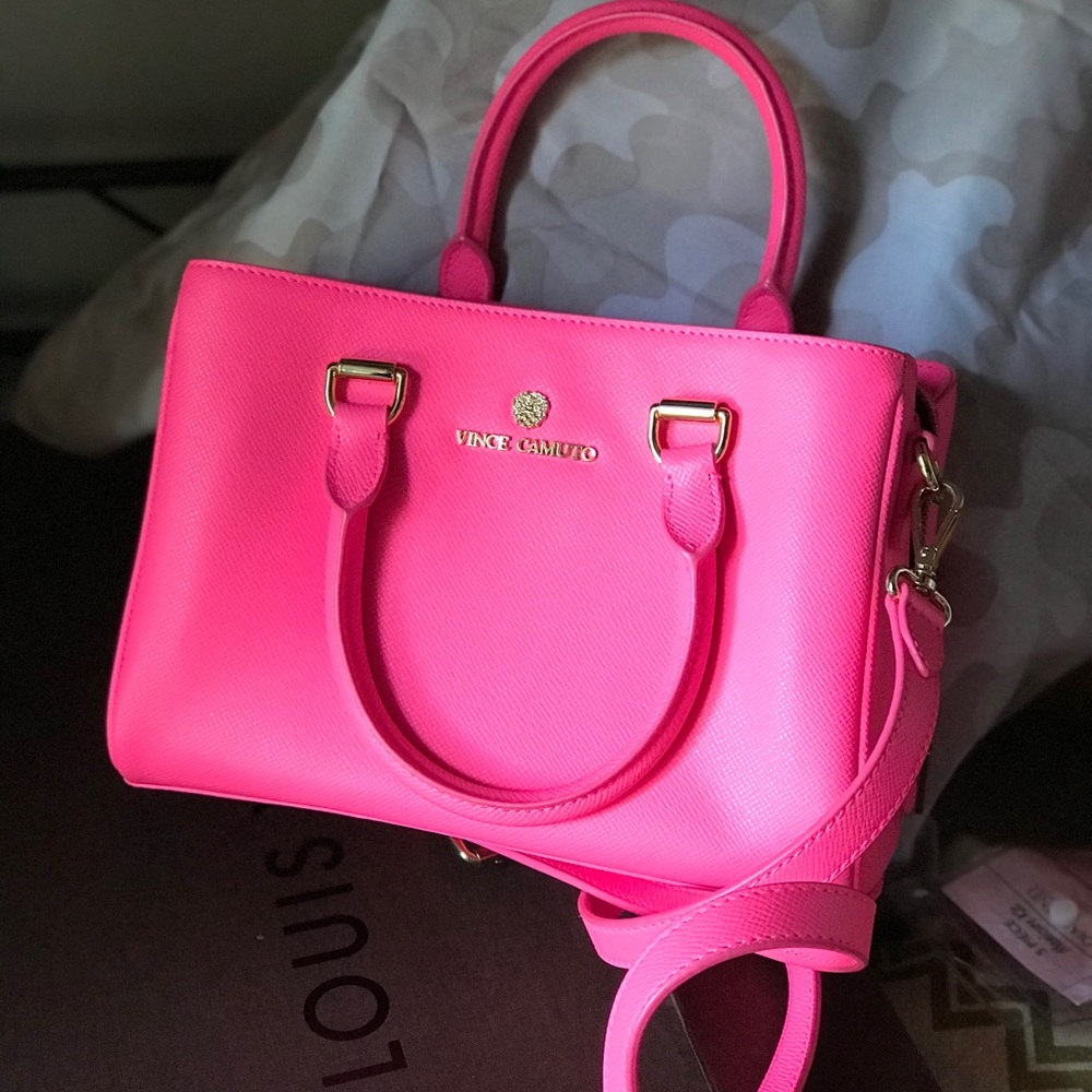 Vince Camuto neon pink purse